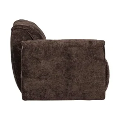 Baggy 1-zits element met arm links chenille donkerbruin