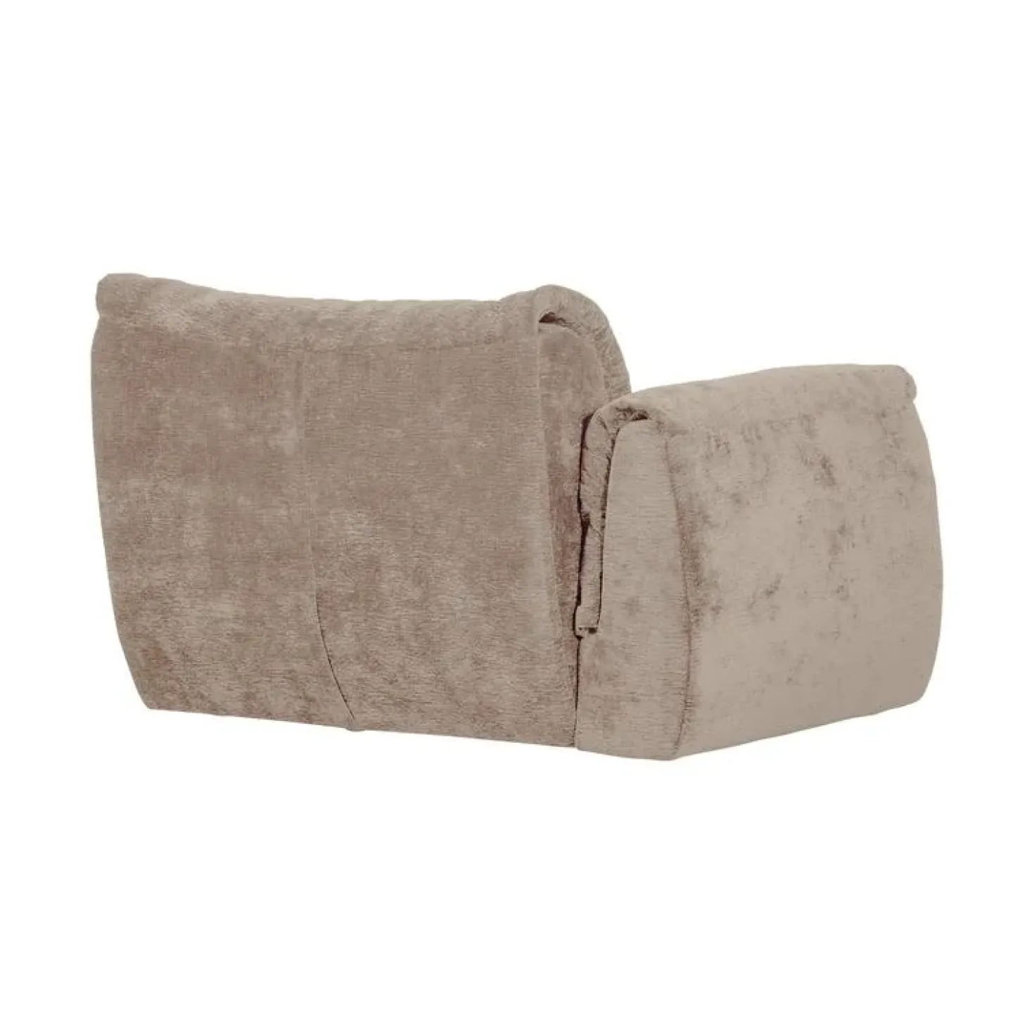 Baggy 1-zits element met arm links chenille zand