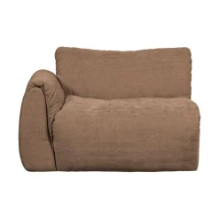 Baggy 1-zits element met arm links geweven chenille bruin