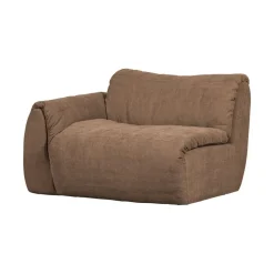 Baggy 1-zits element met arm links geweven chenille bruin