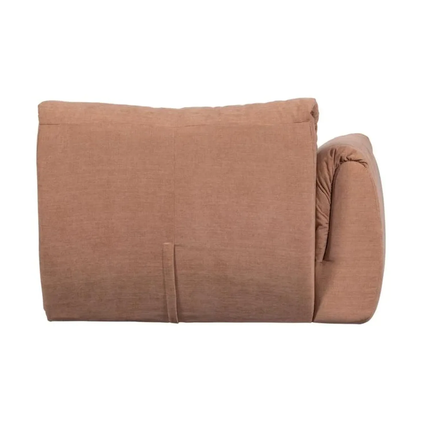 Baggy 1-zits element met arm links geweven chenille oudroze