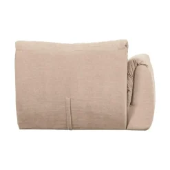 Baggy 1-zits element met arm links geweven chenille zand