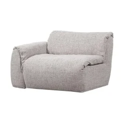 Baggy 1-zits element met arm links naturel melange