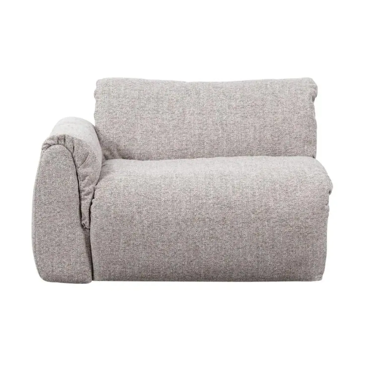 Baggy 1-zits element met arm links naturel melange