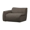 Baggy 1-zits element met arm links warmgrijs melange