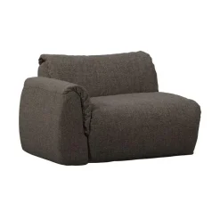 Baggy 1-zits element met arm links warmgrijs melange