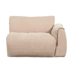 Baggy 1-zits element met arm rechts geweven chenille zand