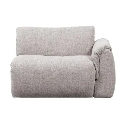 Baggy 1-zits element met arm rechts naturel melange