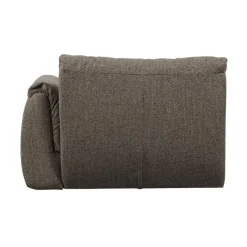 Baggy 1-zits element met arm rechts warmgrijs melange