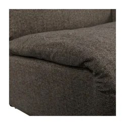Baggy 1-zits element met arm rechts warmgrijs melange