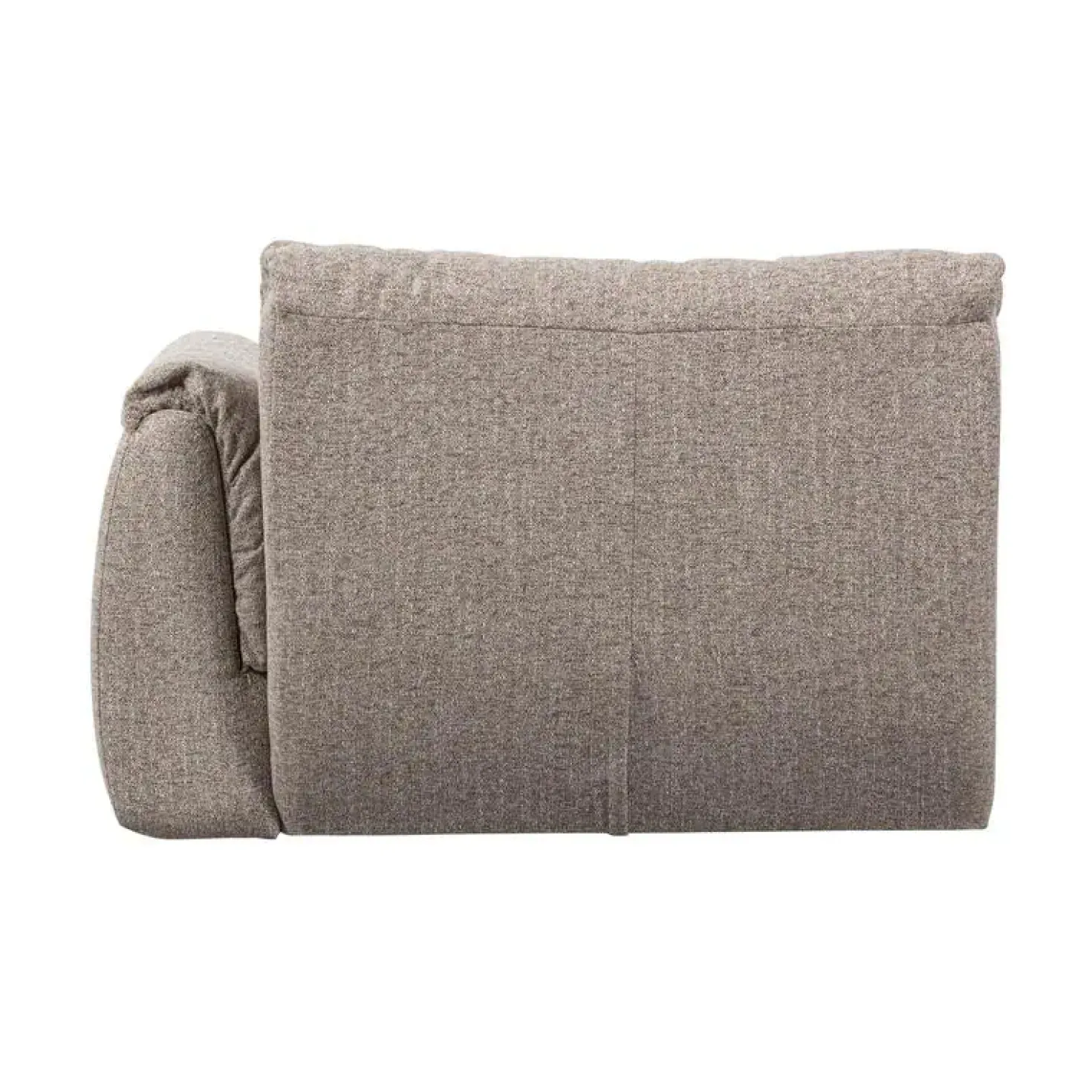 Baggy 1-zits element met arm rechts bruin melange