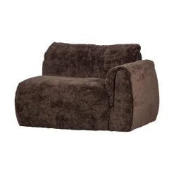 Baggy 1-zits element met arm rechts chenille donkerbruin