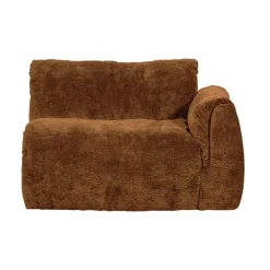 Baggy 1-zits element met arm rechts chenille middenbruin