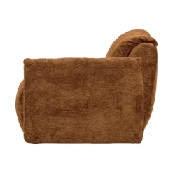 Baggy 1-zits element met arm rechts chenille middenbruin