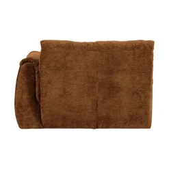 Baggy 1-zits element met arm rechts chenille middenbruin