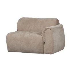 Baggy 1-zits element met arm rechts chenille zand