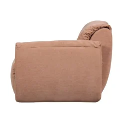 Baggy 1-zits element met arm rechts geweven chenille oudroze