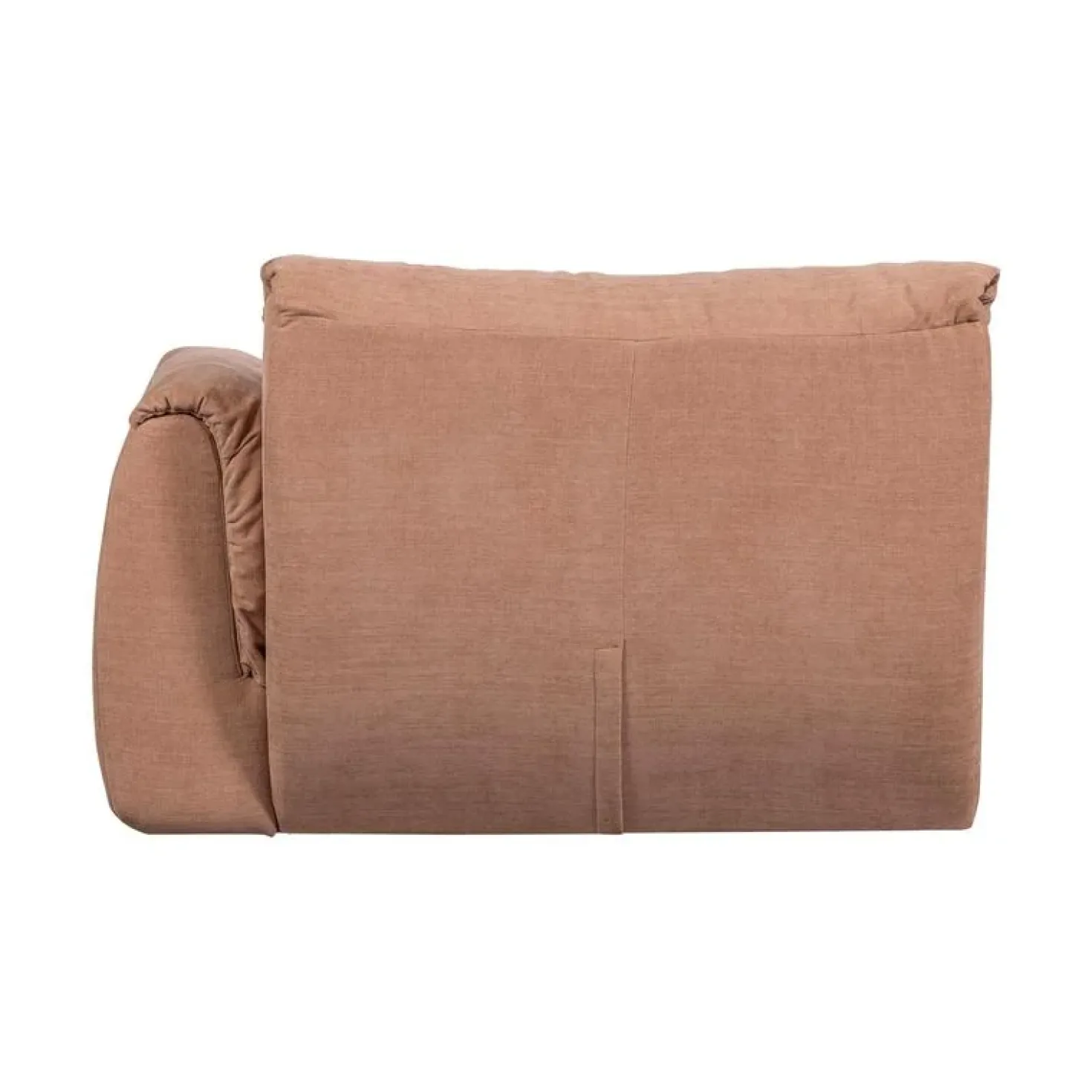 Baggy 1-zits element met arm rechts geweven chenille oudroze