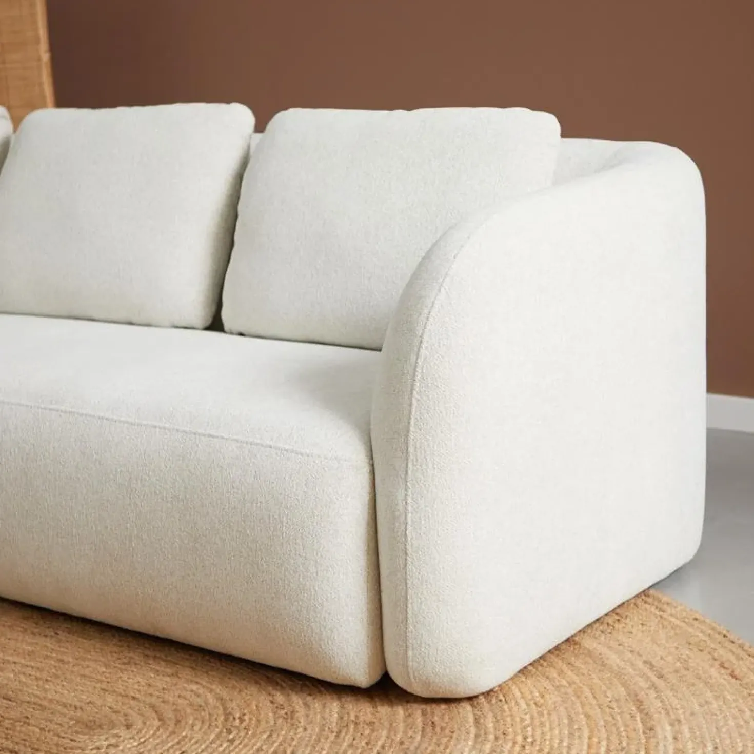 Bank Cloud Chaise longue links - Raven 22 stof