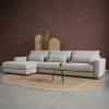 Bank Como met chaise longue links – Grijs Puente 09 general