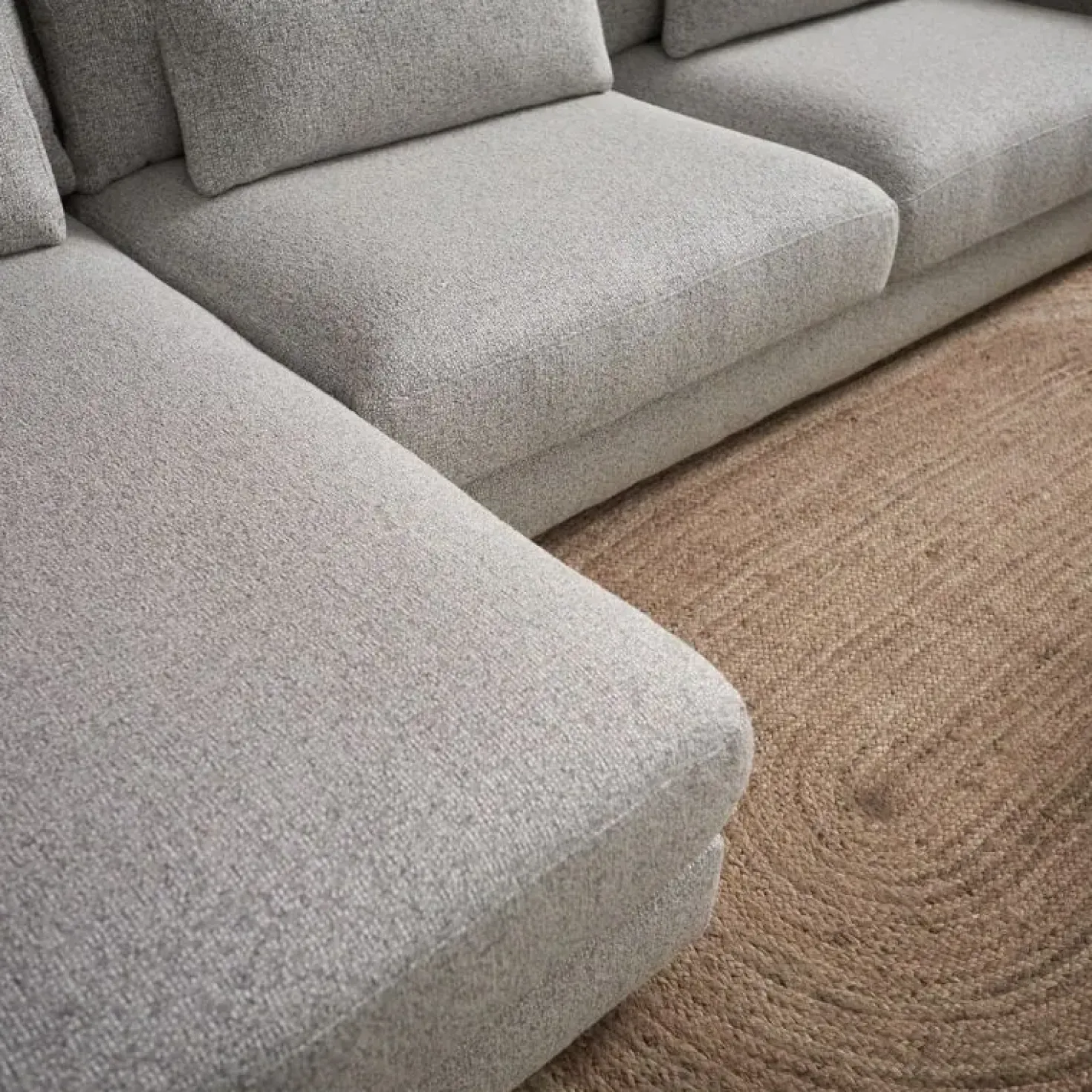 Bank Como met chaise longue links – Grijs Puente 09 general