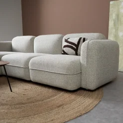 Bank Drop Chaise longue links - Serenity 03 stof