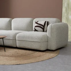 Bank Drop Chaise longue links - Serenity 03 stof