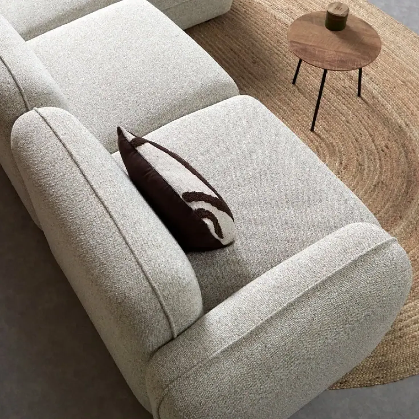 Bank Drop Chaise longue rechts - Serenity 03 stof