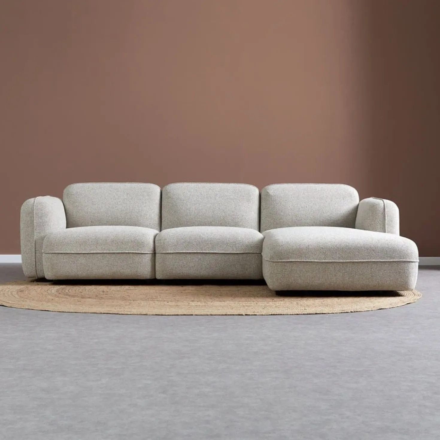 Bank Drop Chaise longue rechts - Serenity 03 stof