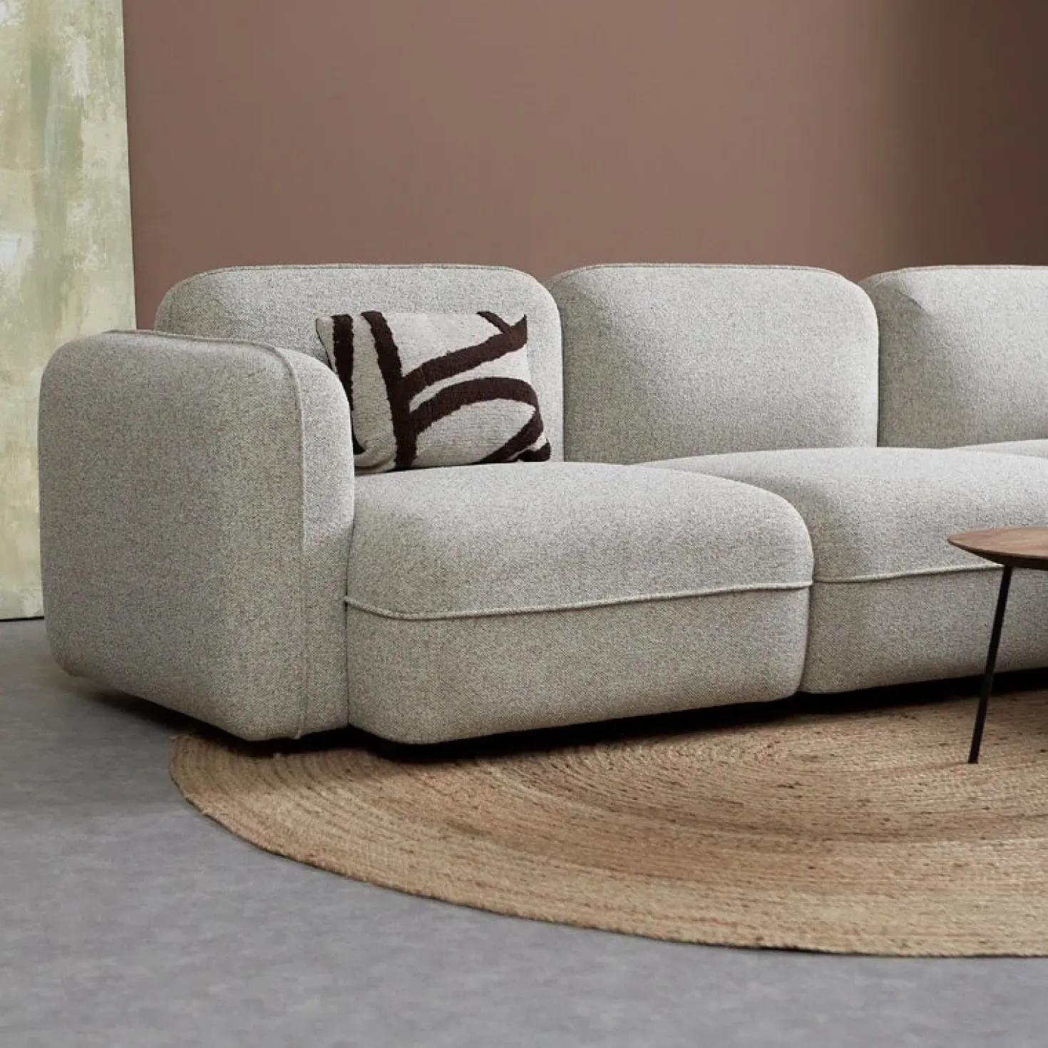 Bank Drop Chaise longue rechts - Serenity 03 stof