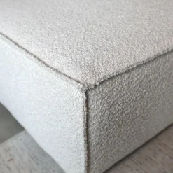 Bank Enzo Chaise longue links Bouclé wit