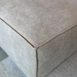 Bank Enzo Chaise longue rechts Stof beige taupe