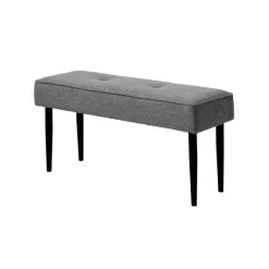 Bankje Jackie stof Grijs 100cm