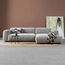 Bank Ocean Chaise longue rechts - Boston Cement Linnen