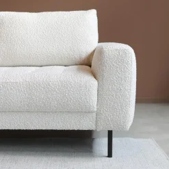 Bank Oreo Chaise longue links bouclé wit