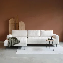 Bank Oreo Chaise longue links bouclé wit