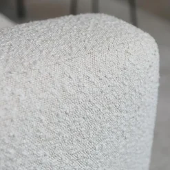 Bank Oreo Chaise longue rechts bouclé wit