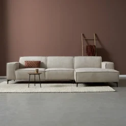 Bank River Chaise longue rechts – Taupe stof