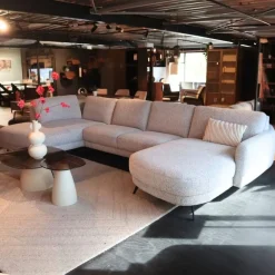 Bank Soof in U opstelling Longchair arm links+2-zits zonder arm+Divan arm rechts