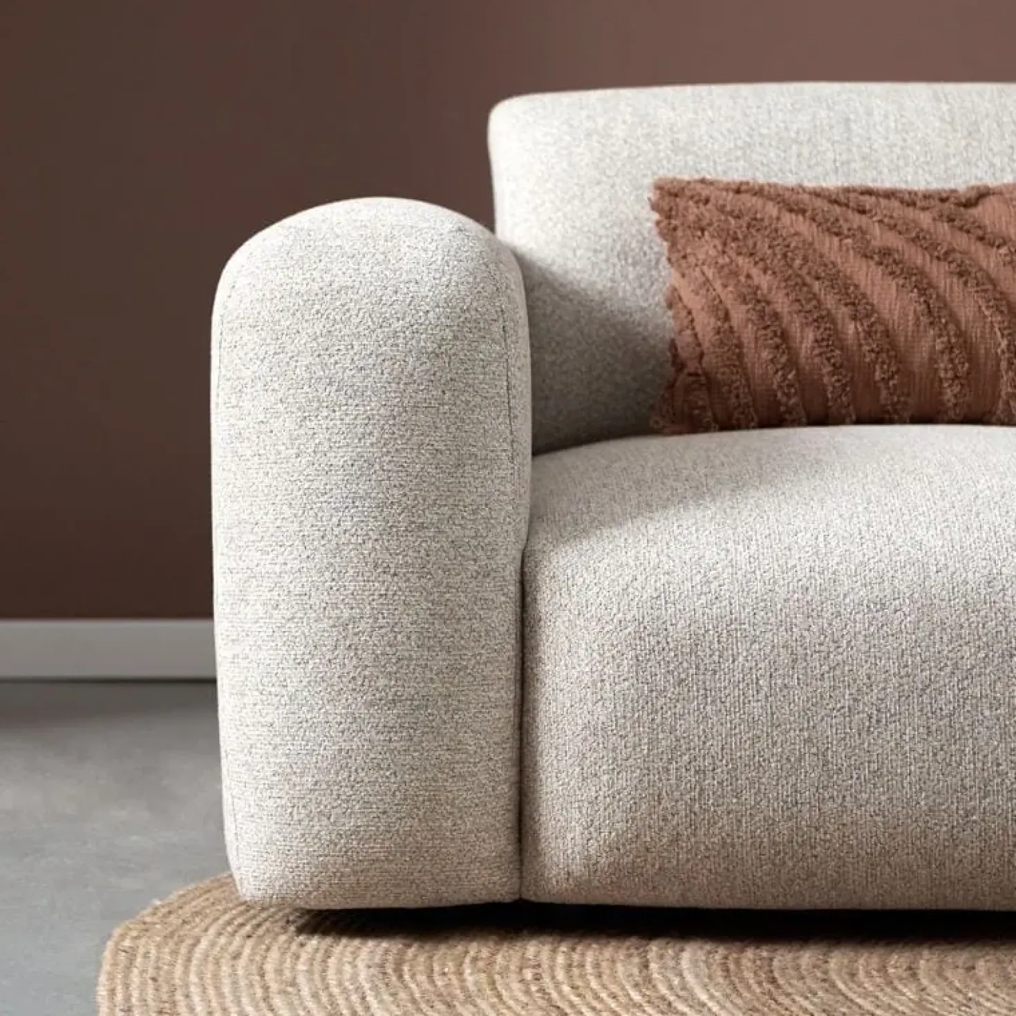 Bank Soul Chaise longue rechts - Sole 05 stof