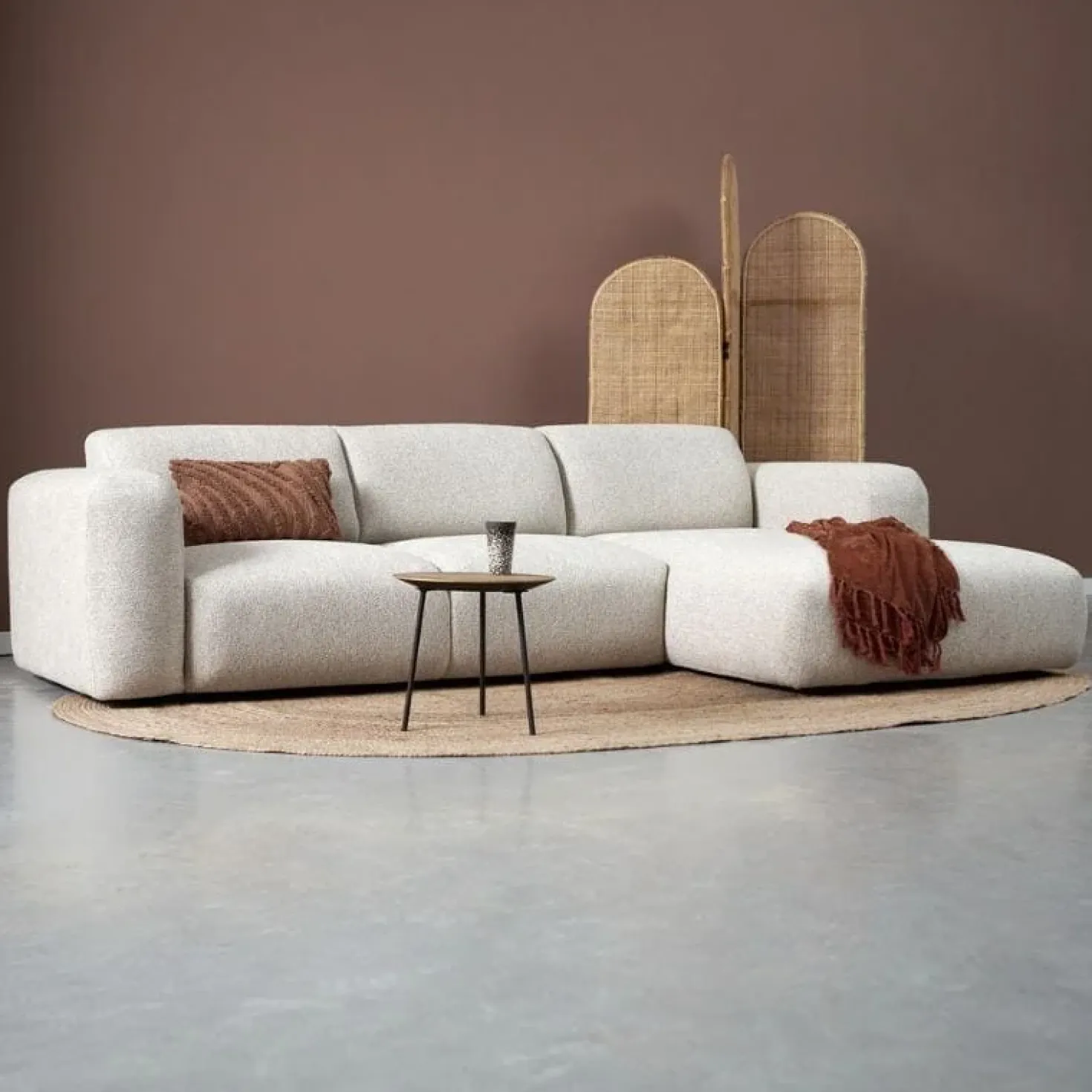 Bank Soul Chaise longue rechts - Sole 05 stof
