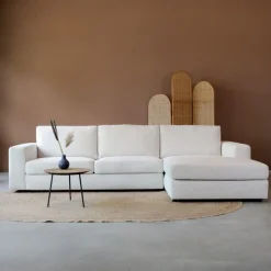 Bank Uno Chaise longue rechts Modesto wit