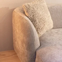 Bank Ziva (Divan rond links+2-zits zonder armen+Longchair rond rechts)