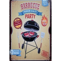 Barbeque Party - metalen bord