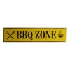 Barbeque zone - metalen bord