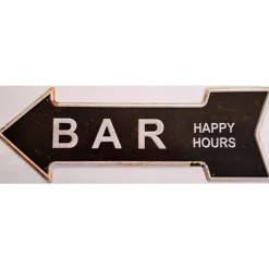 Bar Happy Hours - metalen bord
