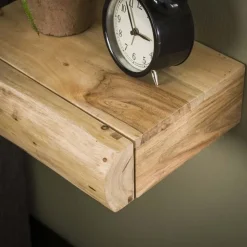 Bark houten nachtkastje zwevend set van 2 30cm