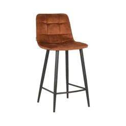 Barkruk Jelt Oker Velours 45cm