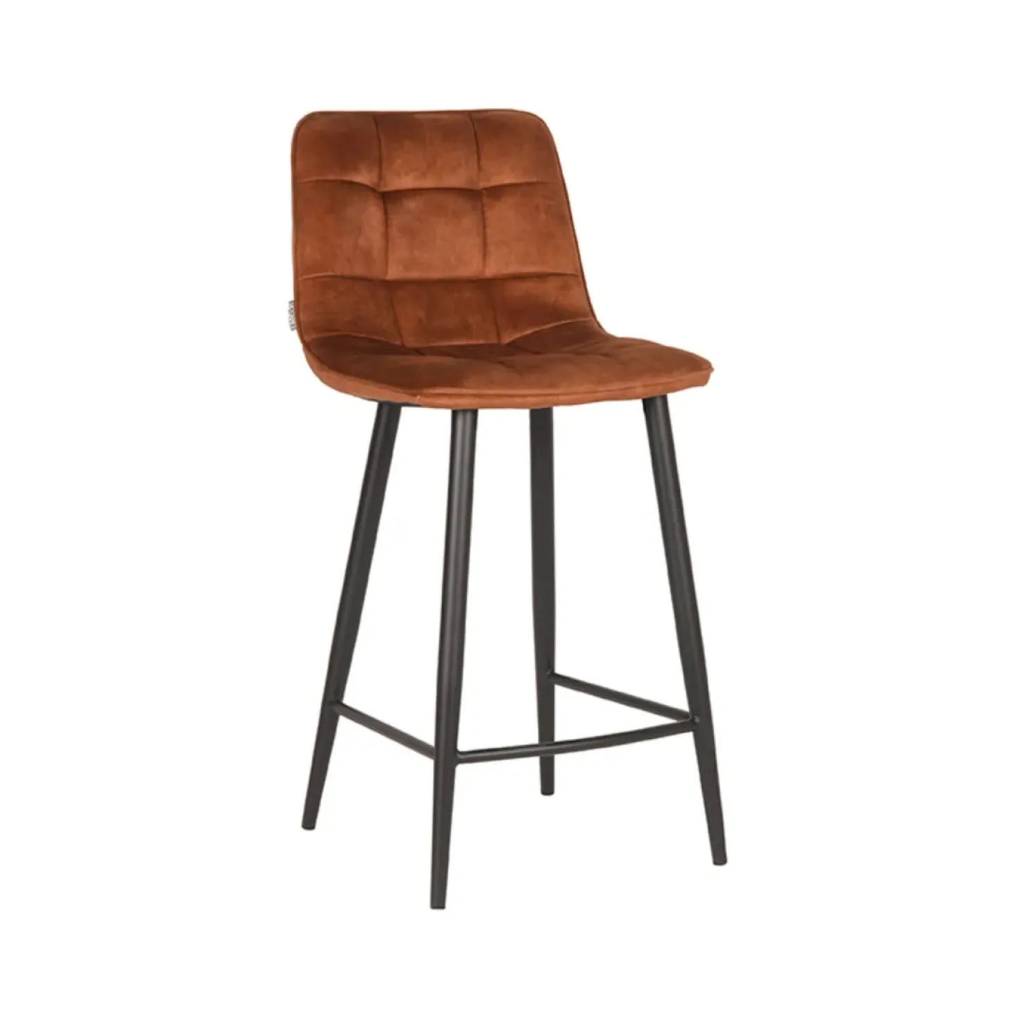 Barkruk Jelt Oker Velours 45cm