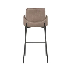 Barkruk Joni Taupe Micro Suede Zithoogte 78cm